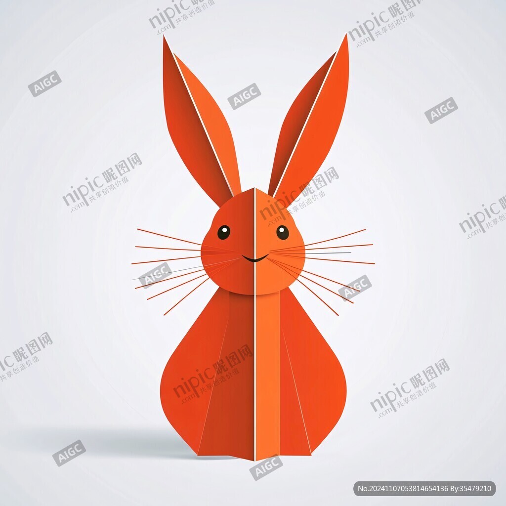 卡通兔剪紙