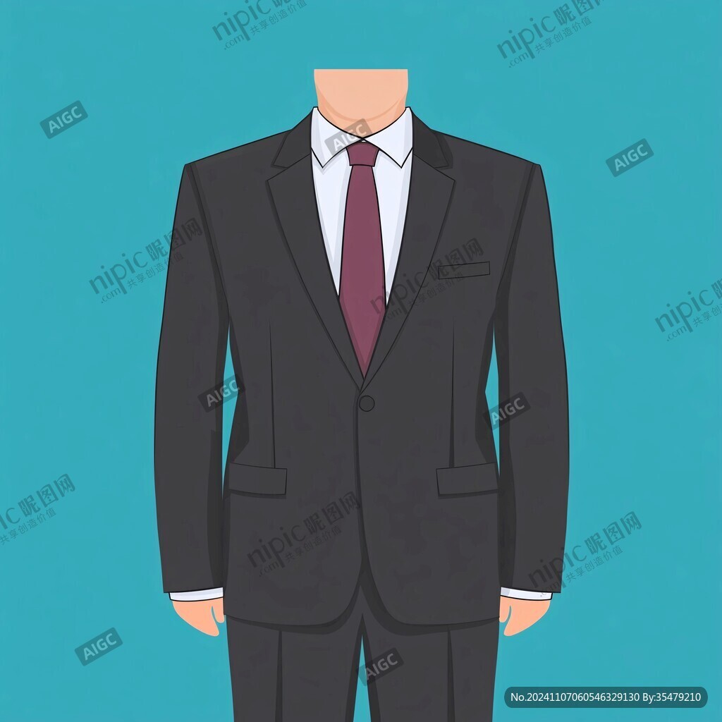 證件照西裝模板