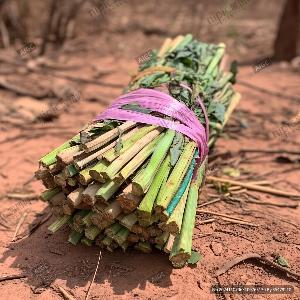 捆甘蔗竹篾