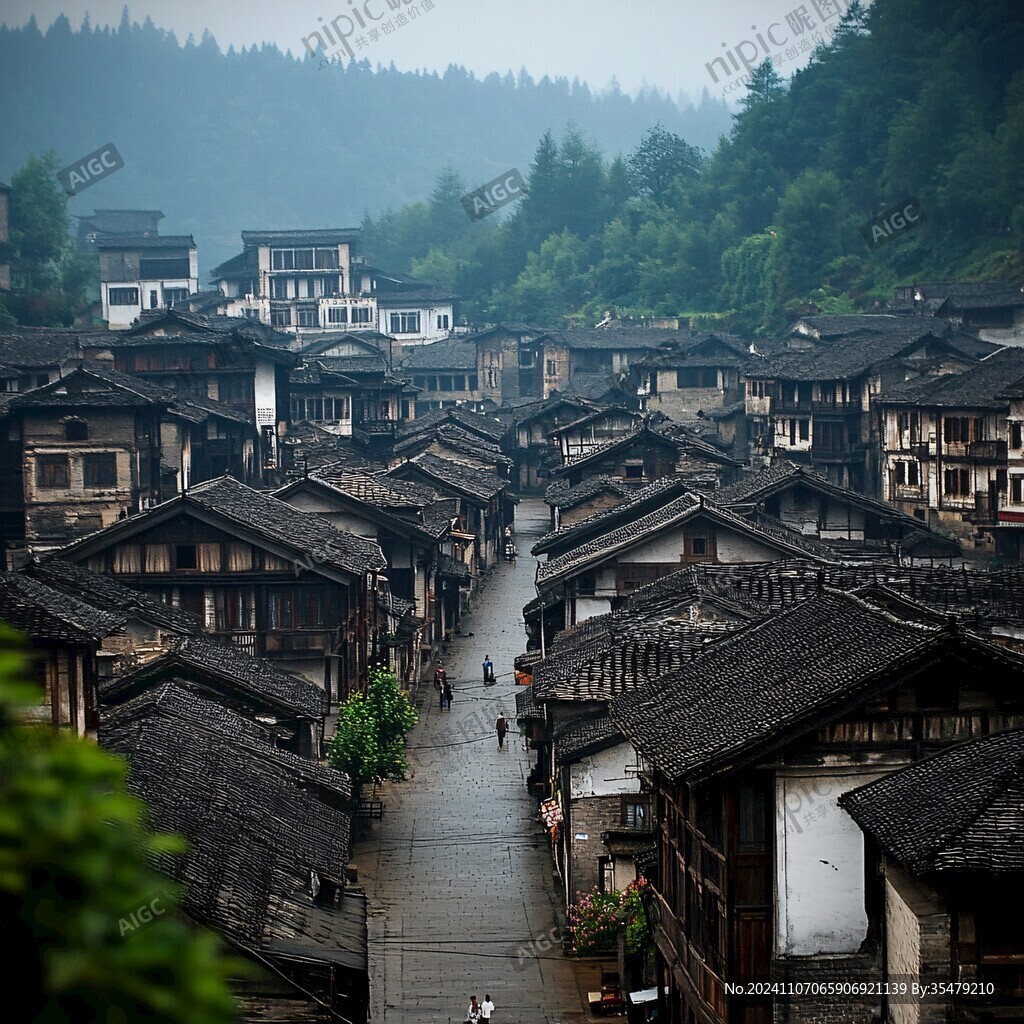 古鎮雨季