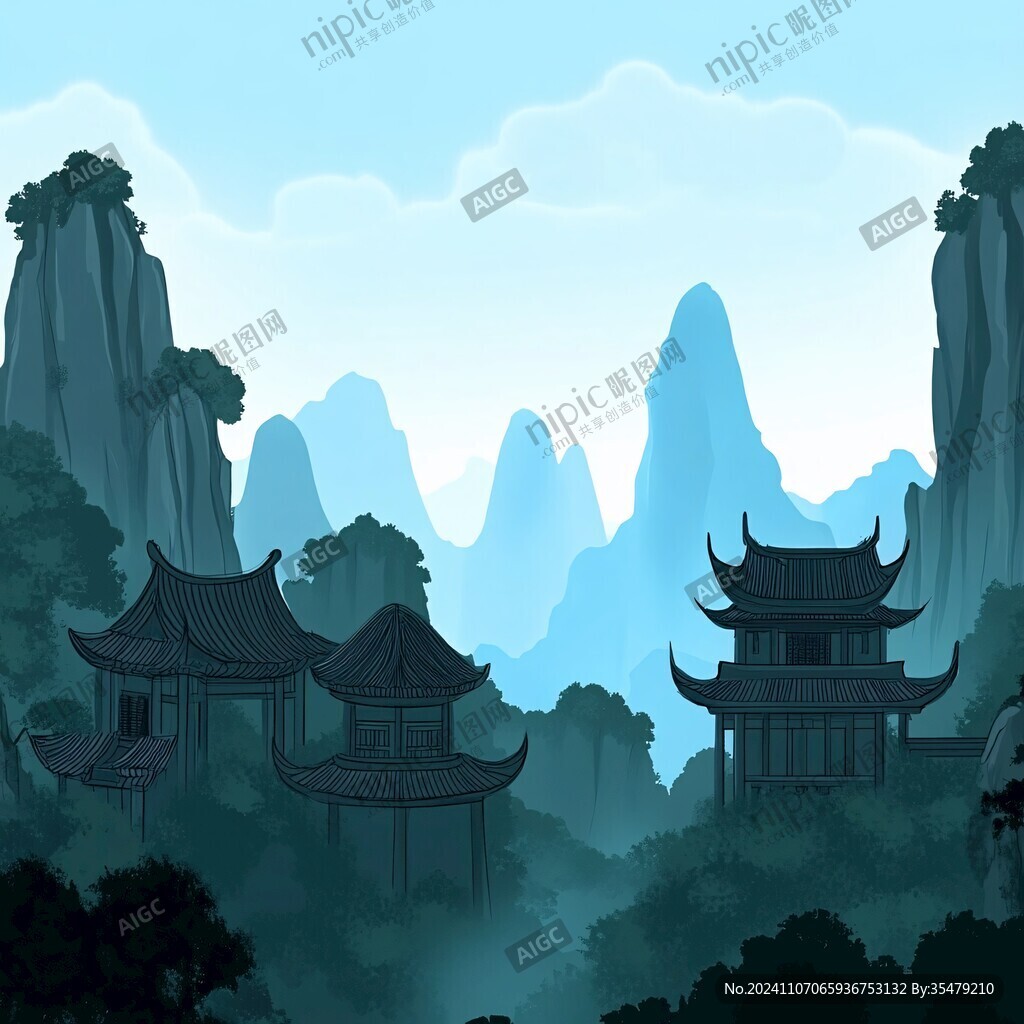 太姥山插畫