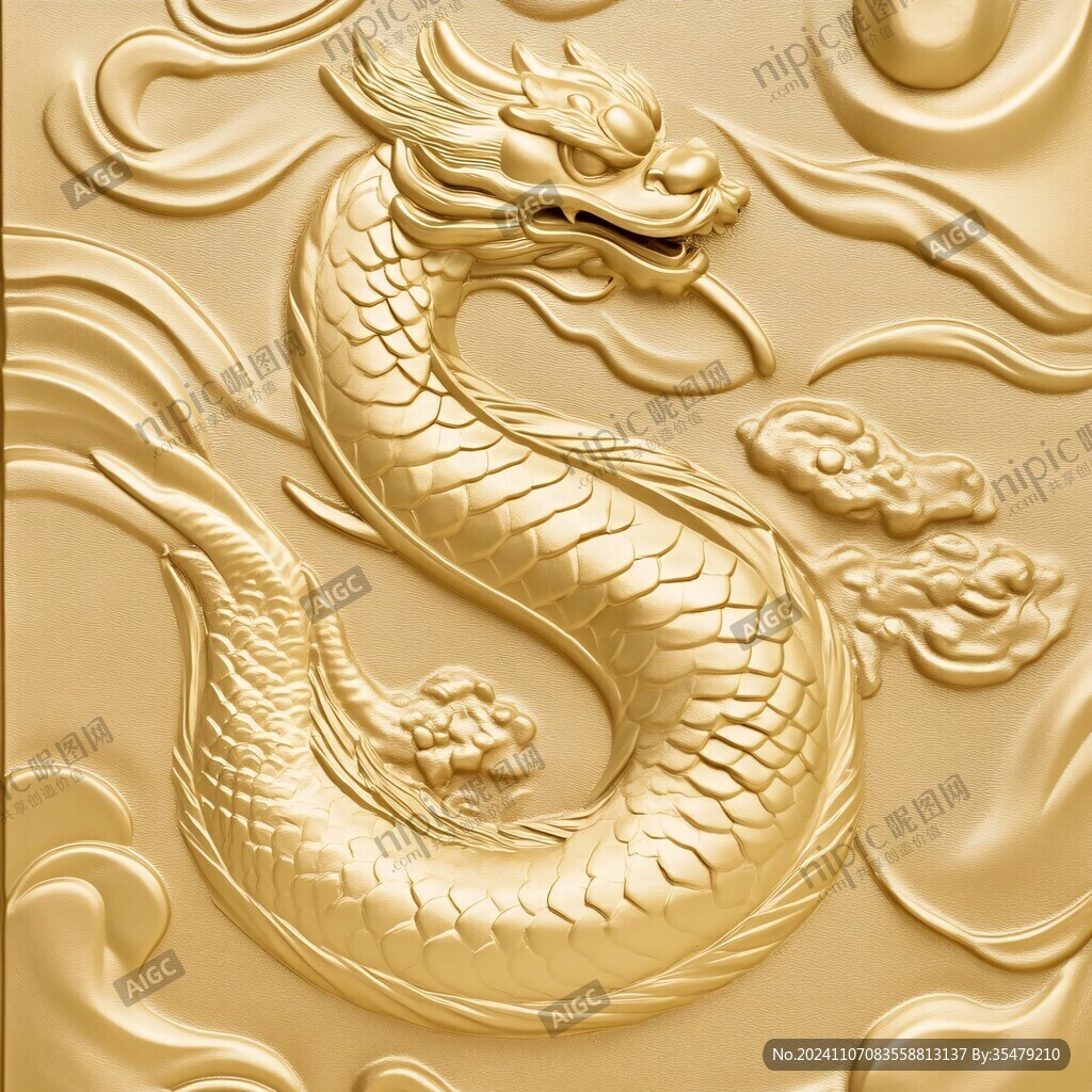 金色龍紋金龍蒼龍青龍