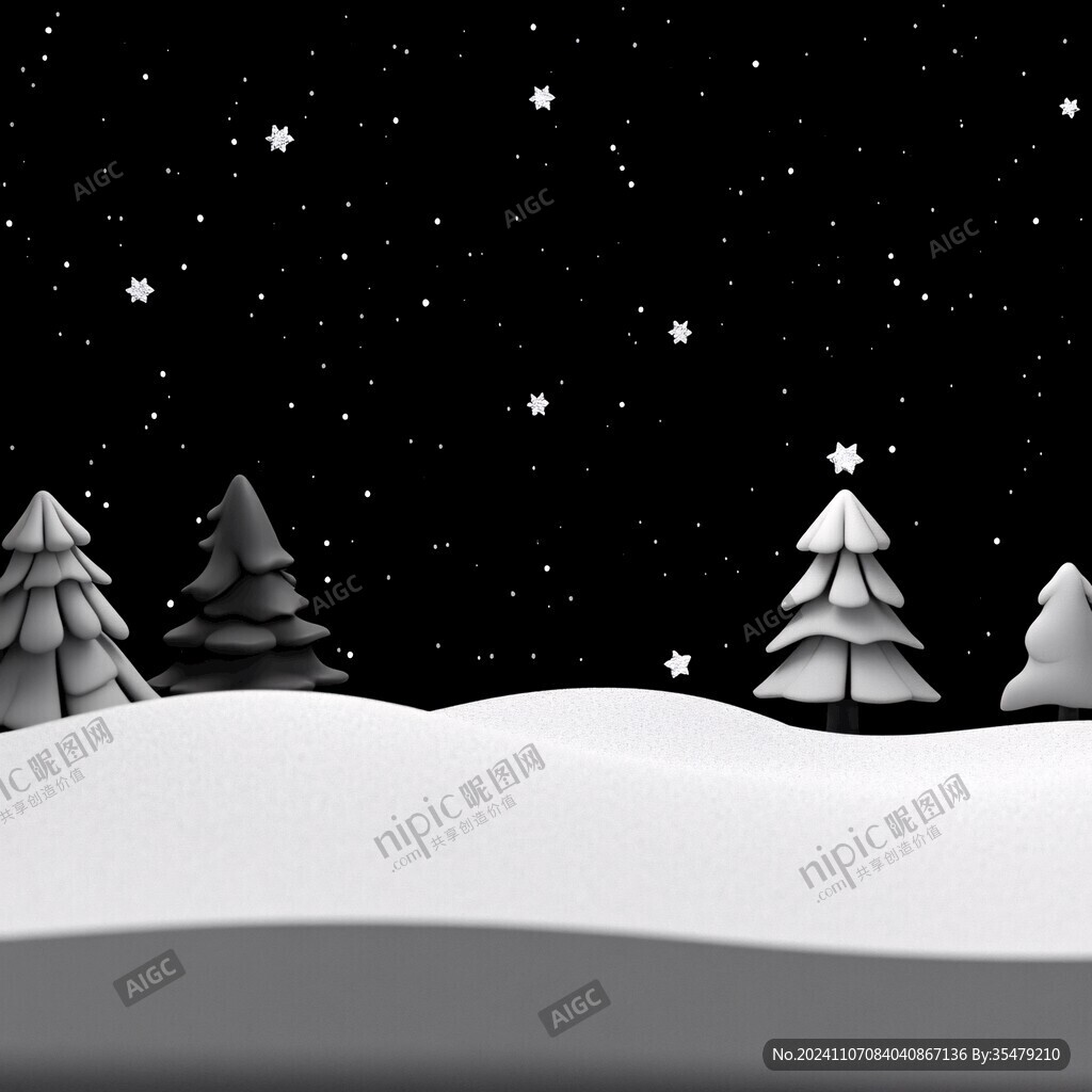 雪夜背景