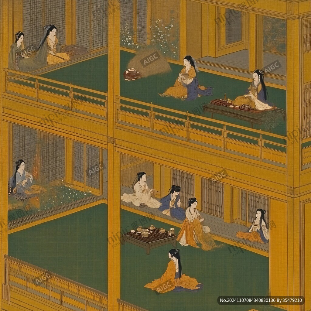韓熙載夜宴場(chǎng)景圖