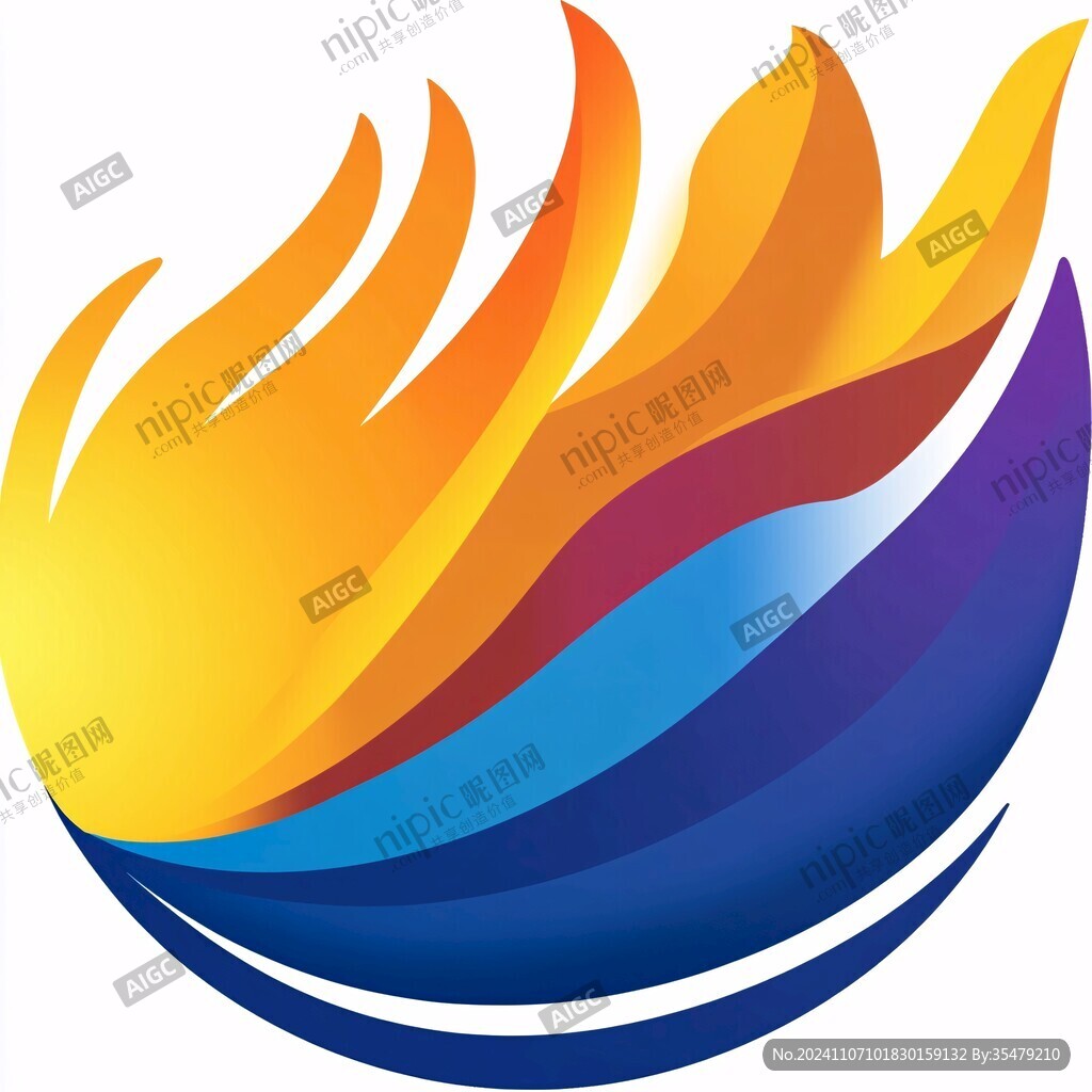 彩色鳳凰logo