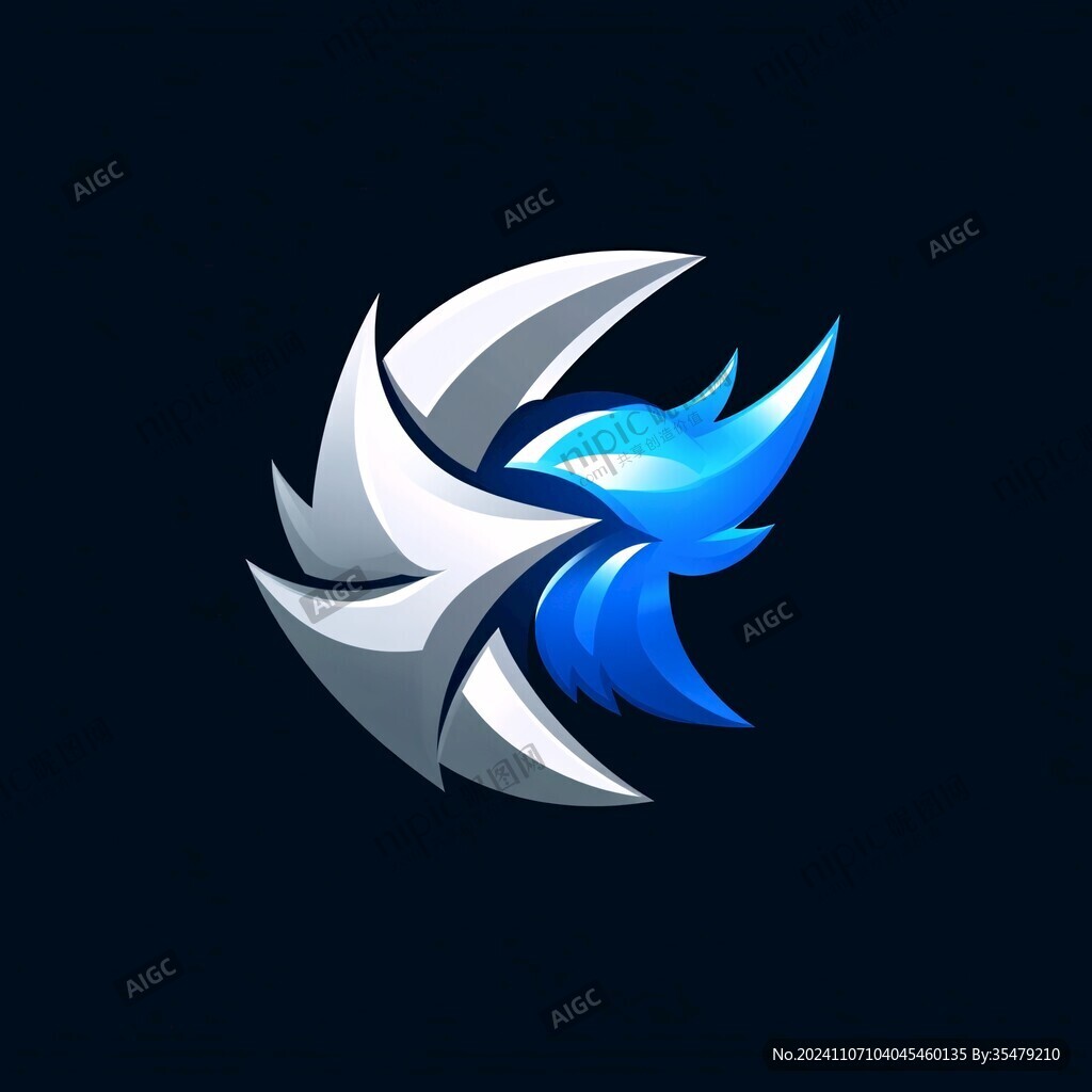 抽象鳳凰logo