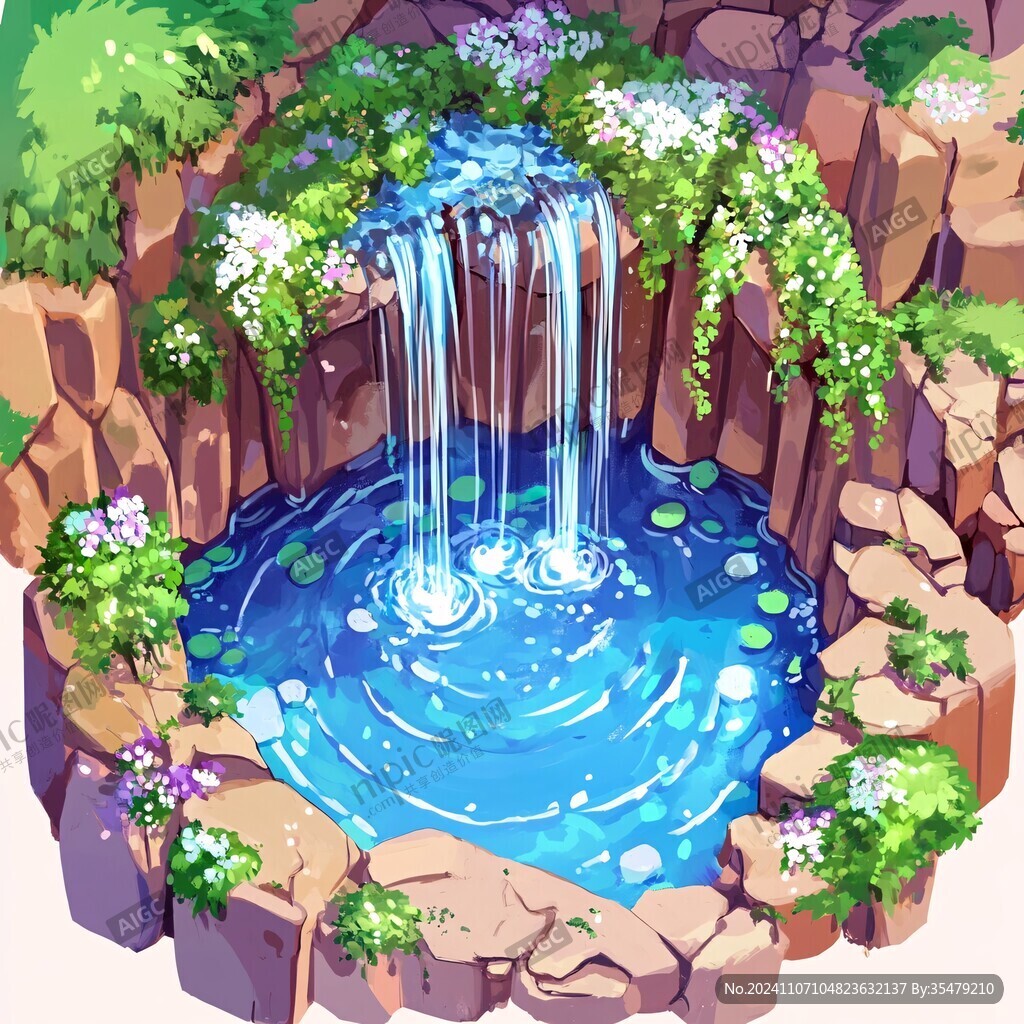 水潭插畫(huà)