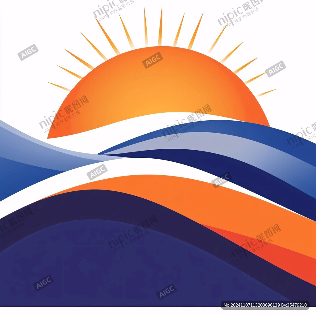 海邊日出logo