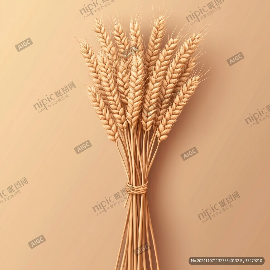 天然金色麥穗