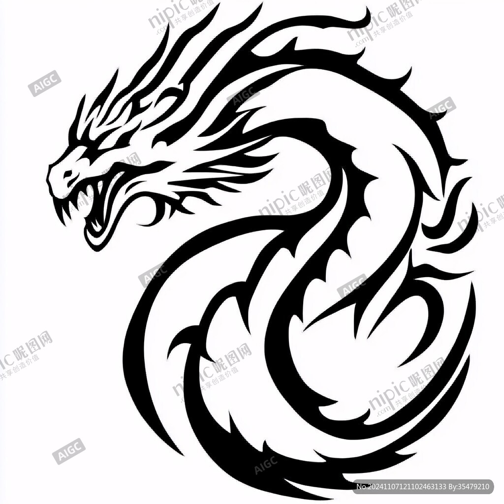 龍圖標志素材