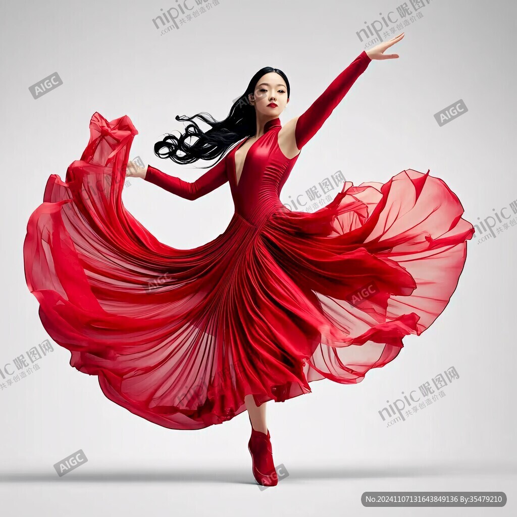現(xiàn)代舞民族舞美女人物
