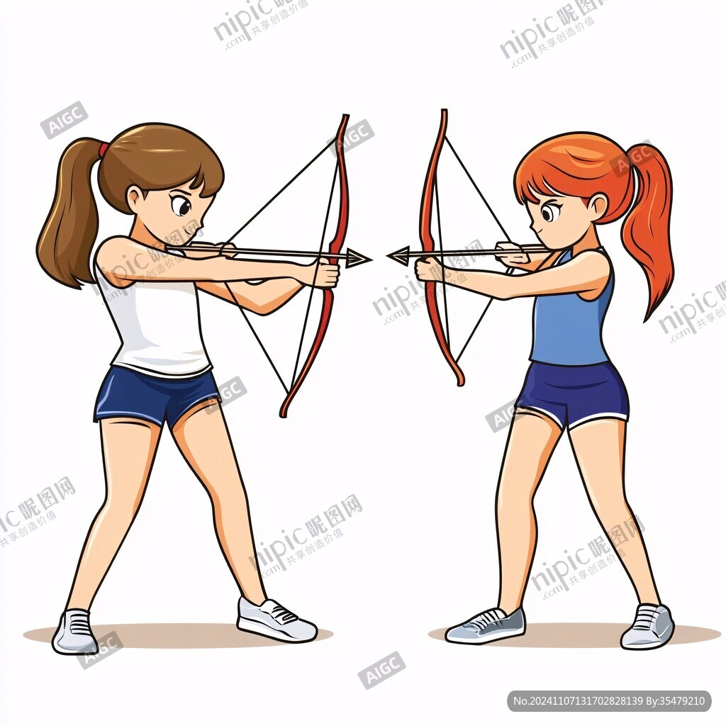 射箭掛畫射箭插畫