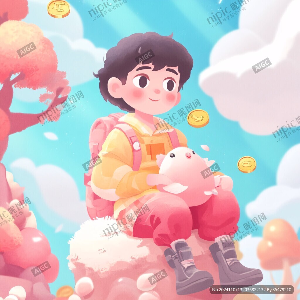 抱羊的男孩