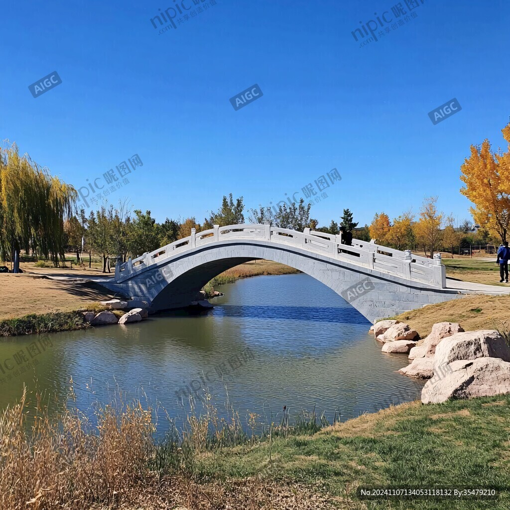 十月胡楊林景觀橋