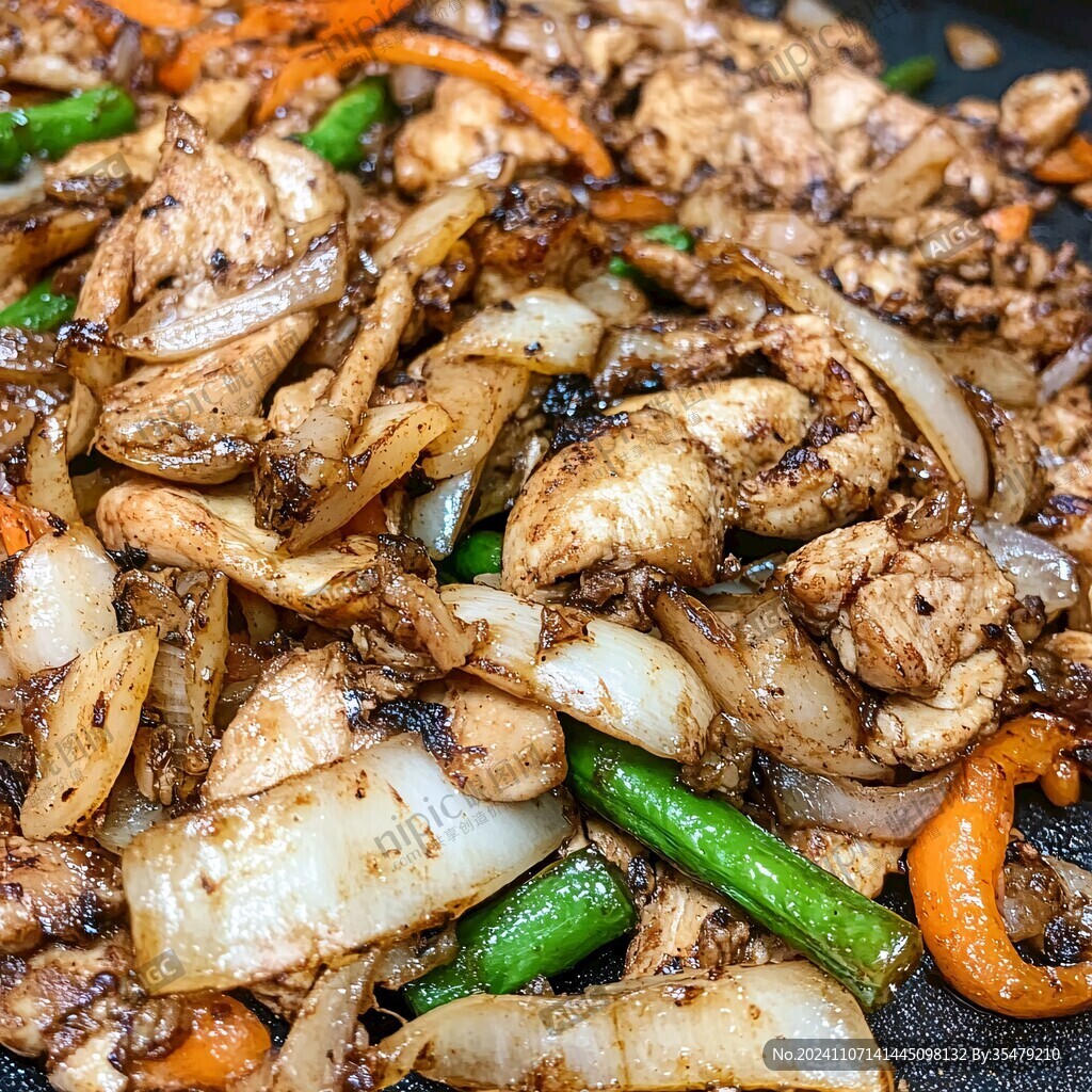 鐵板雞肉