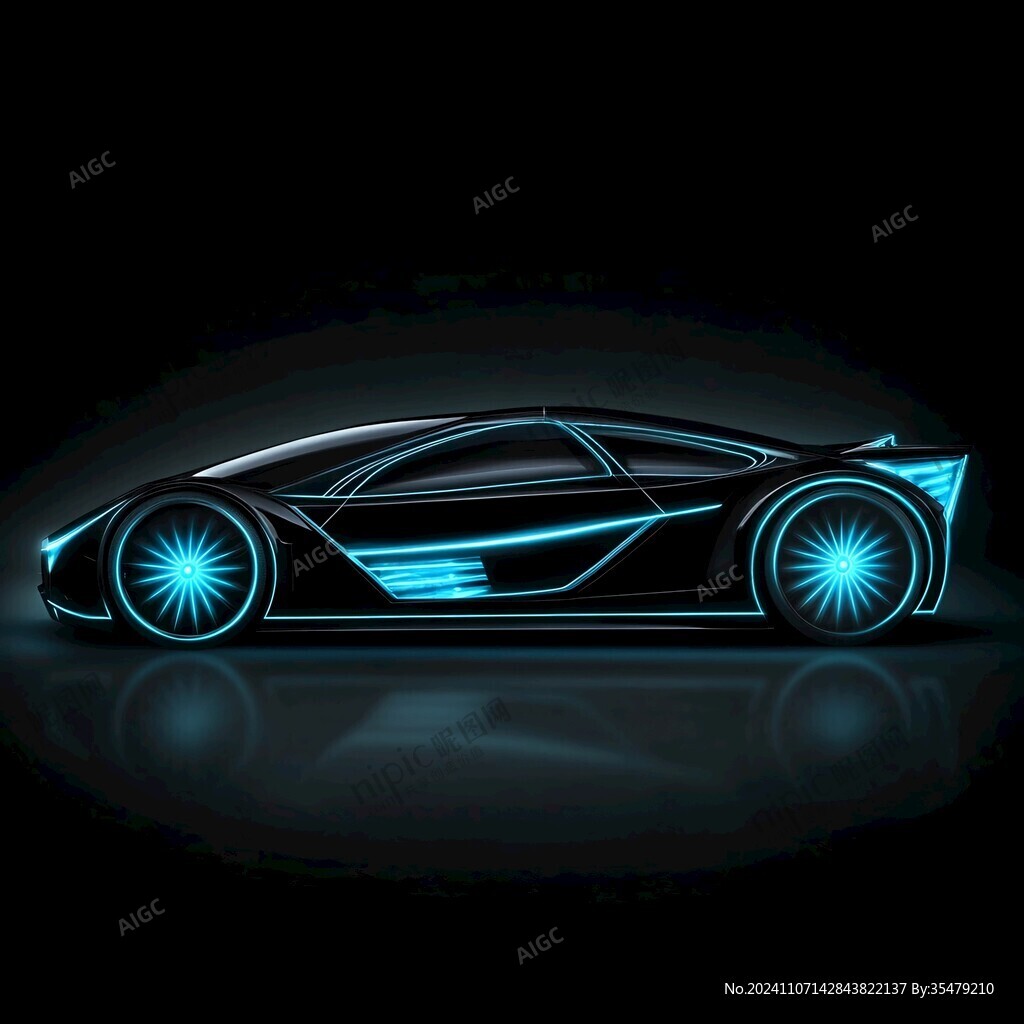 發(fā)光的車酷炫車