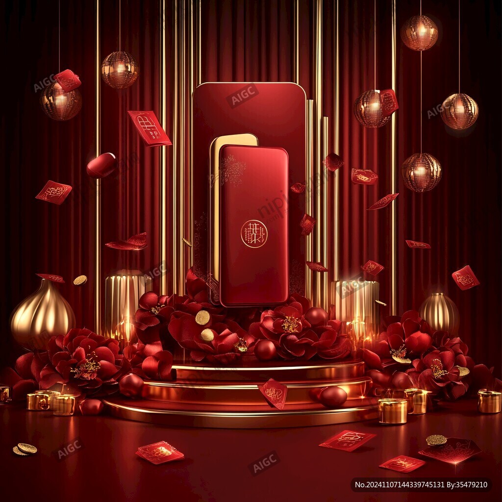 紅金系質(zhì)感海報(bào)