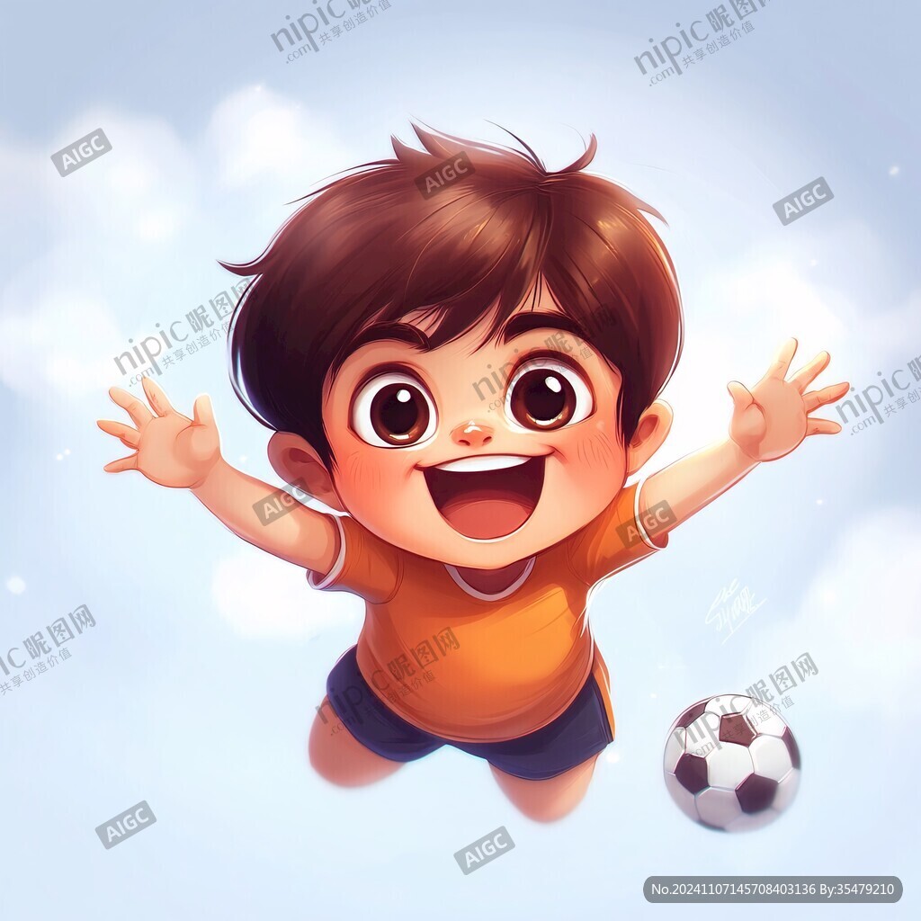 q版足球男孩