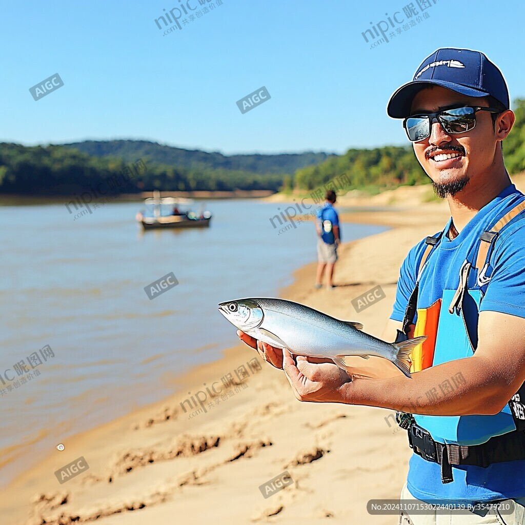 拿著魚(yú)的人