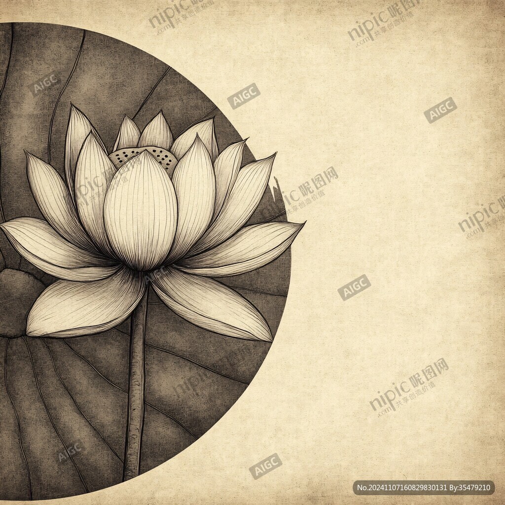 復(fù)古荷花