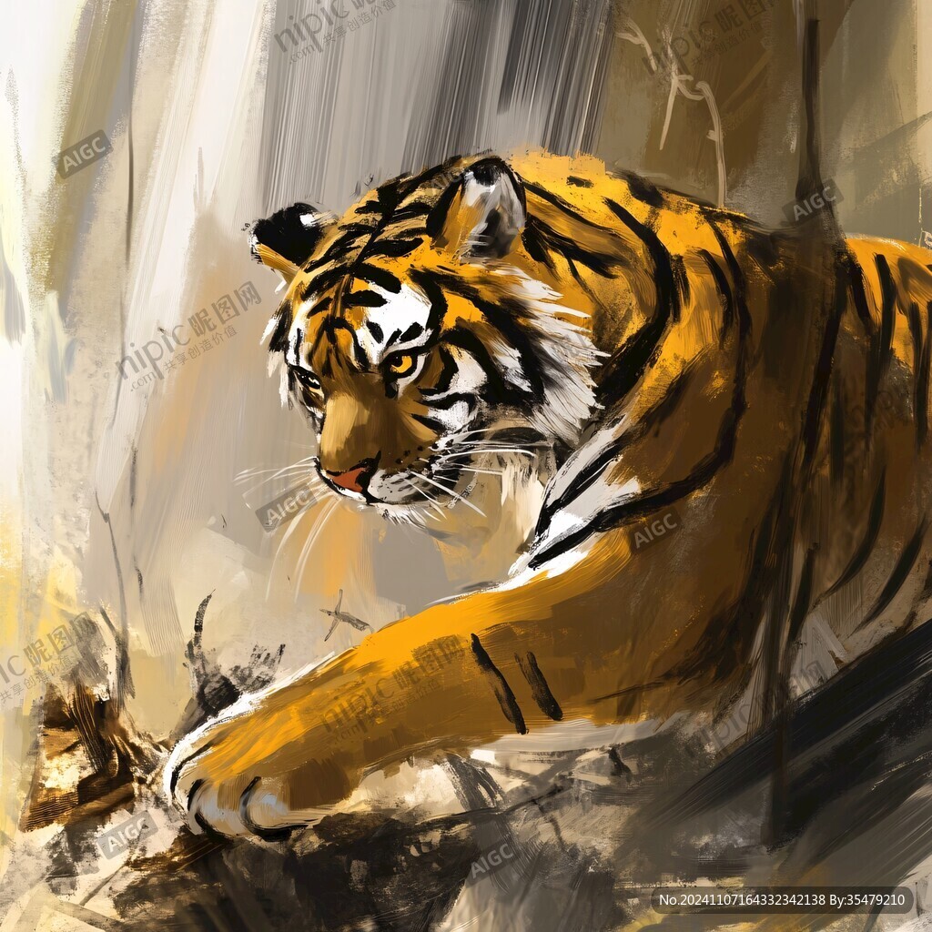 虎系列插畫