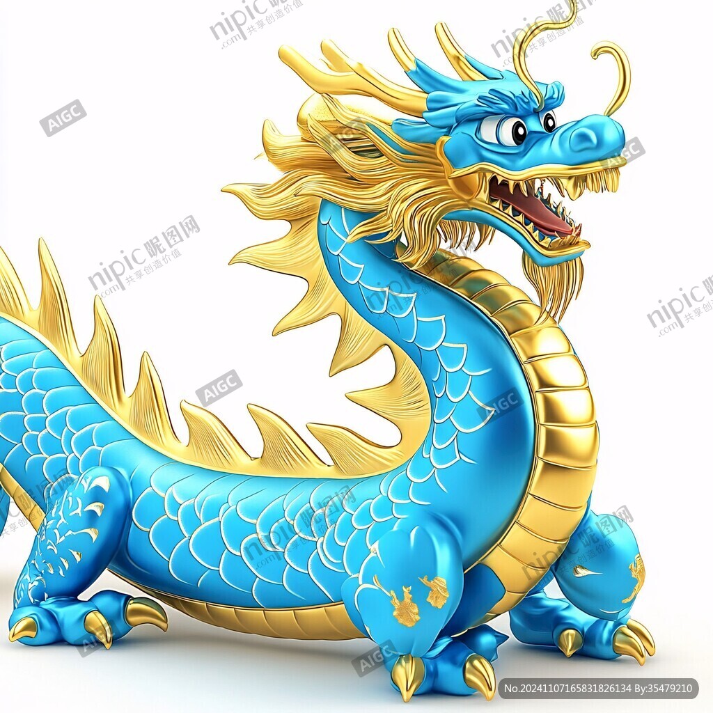 微信移動(dòng)端卡通龍素材