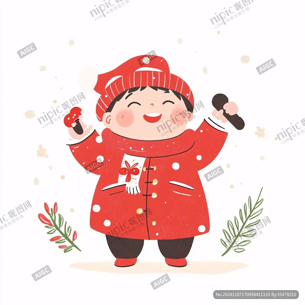 少兒歌唱插畫