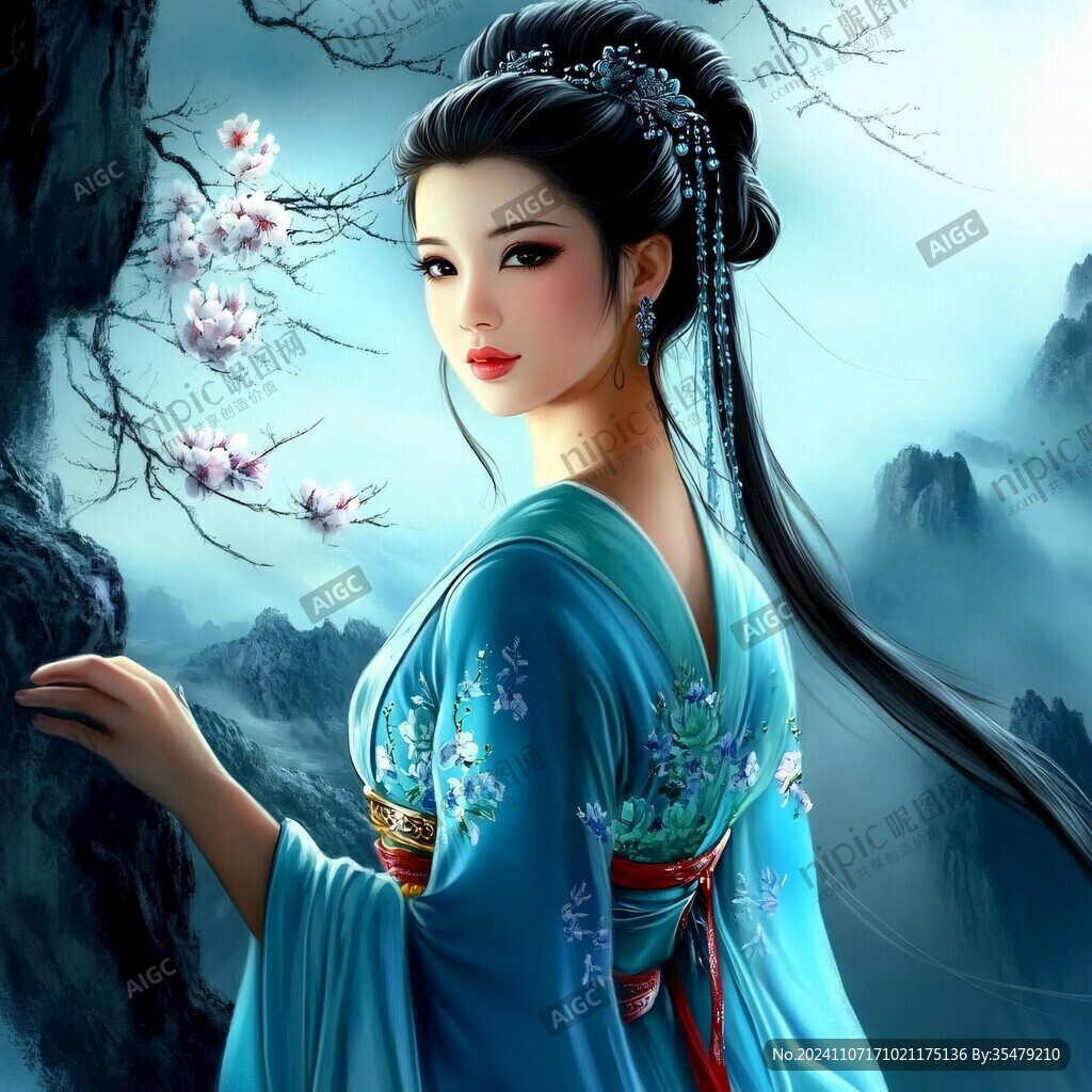 鼠繪古代美女