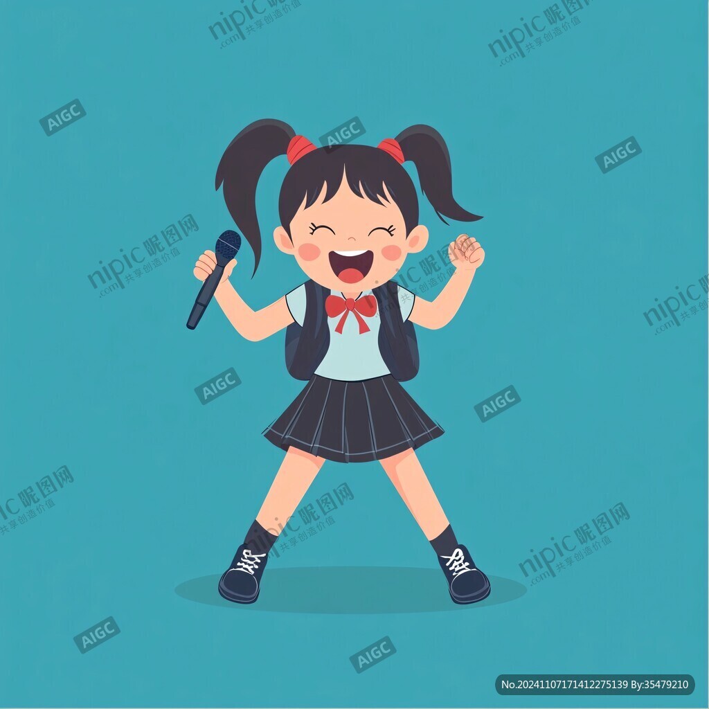 女孩卡通形象設計