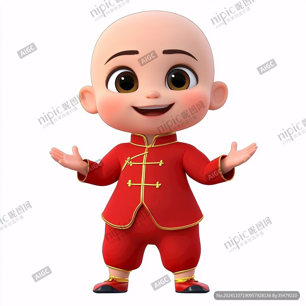 全原創(chuàng)卡通福星人物