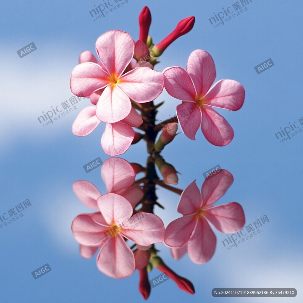 桃紅雞蛋花
