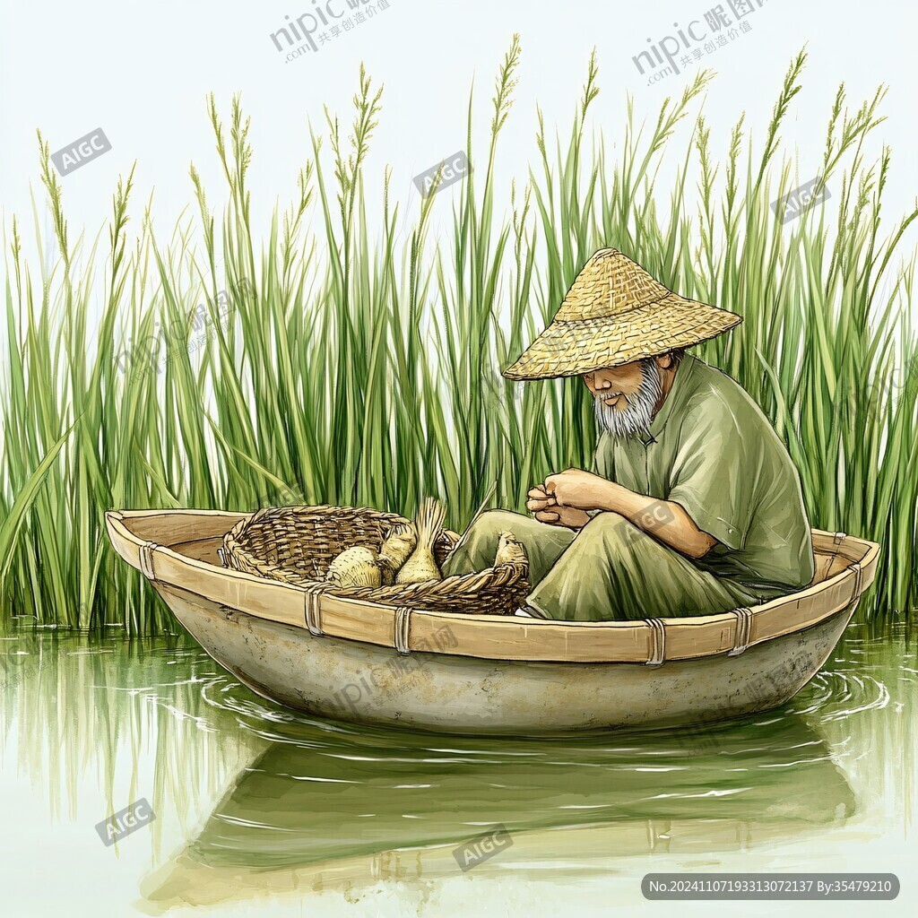 農(nóng)民雜糧插畫