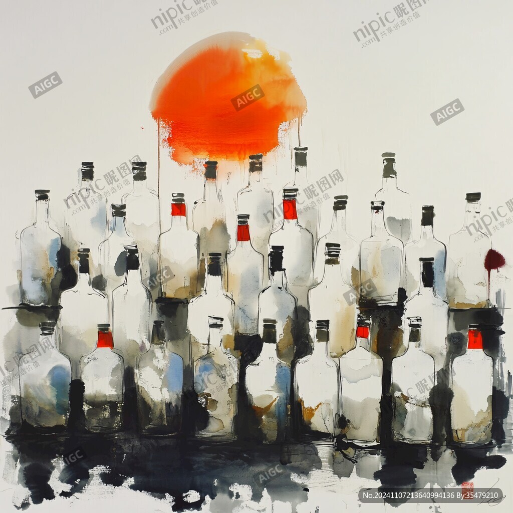 瓶子插畫
