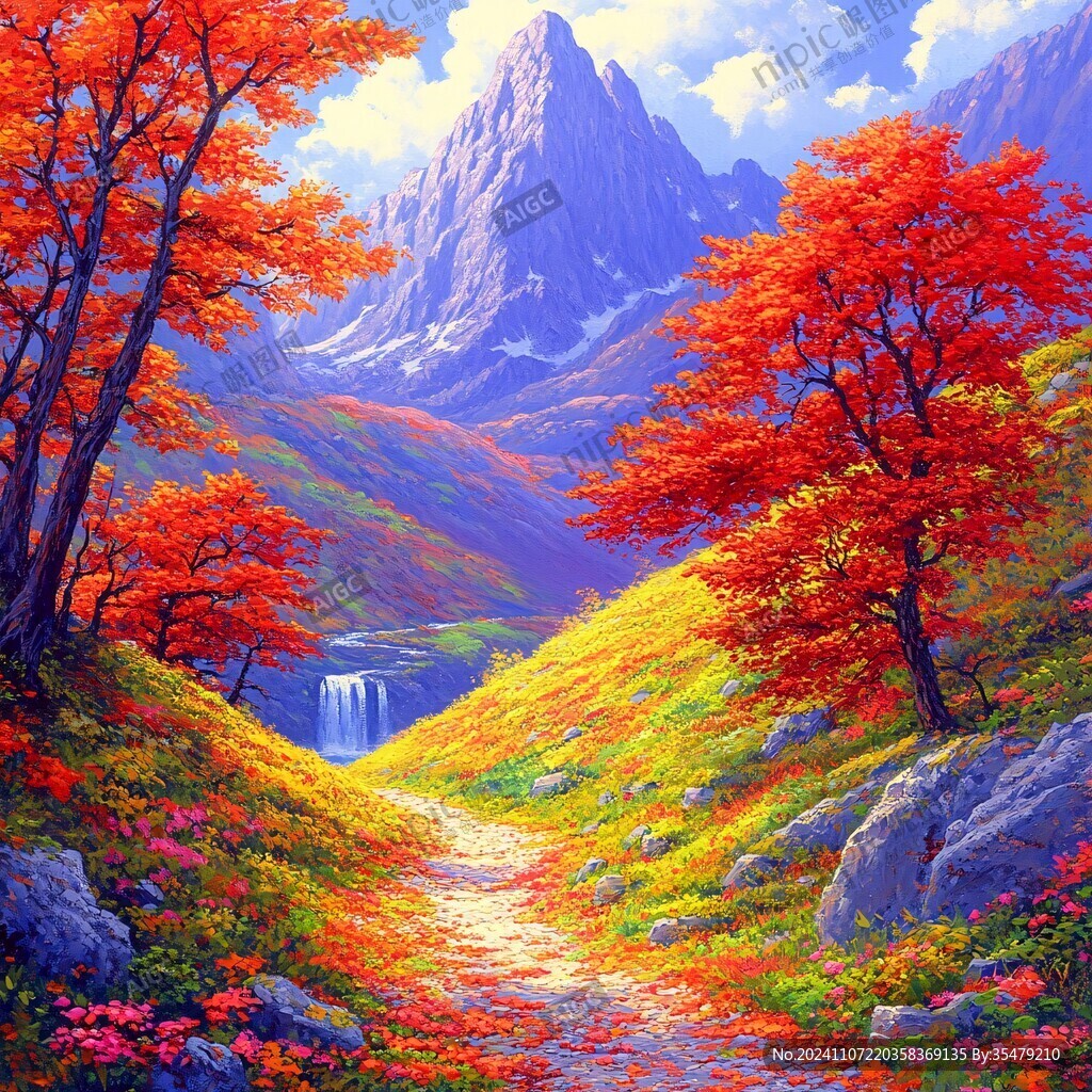 唯美風(fēng)景油畫