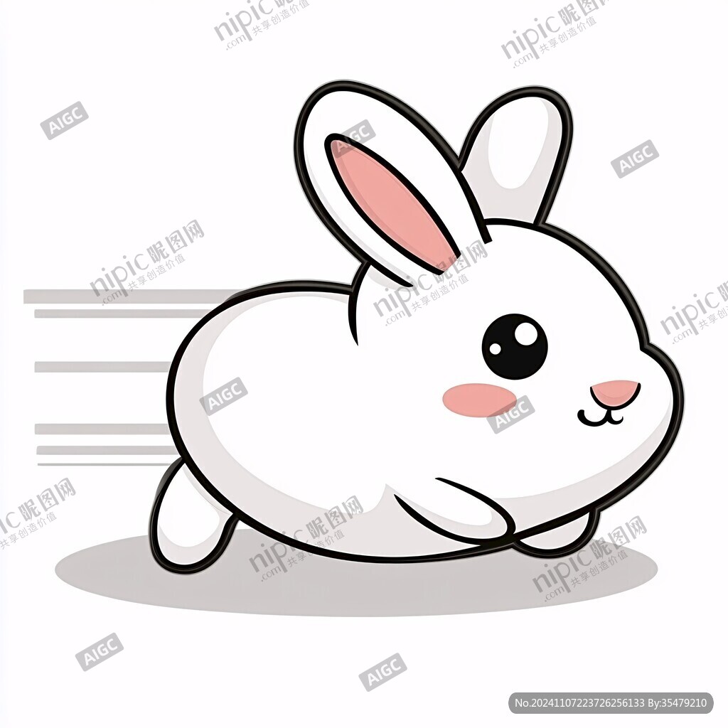 卡通小白兔圖標