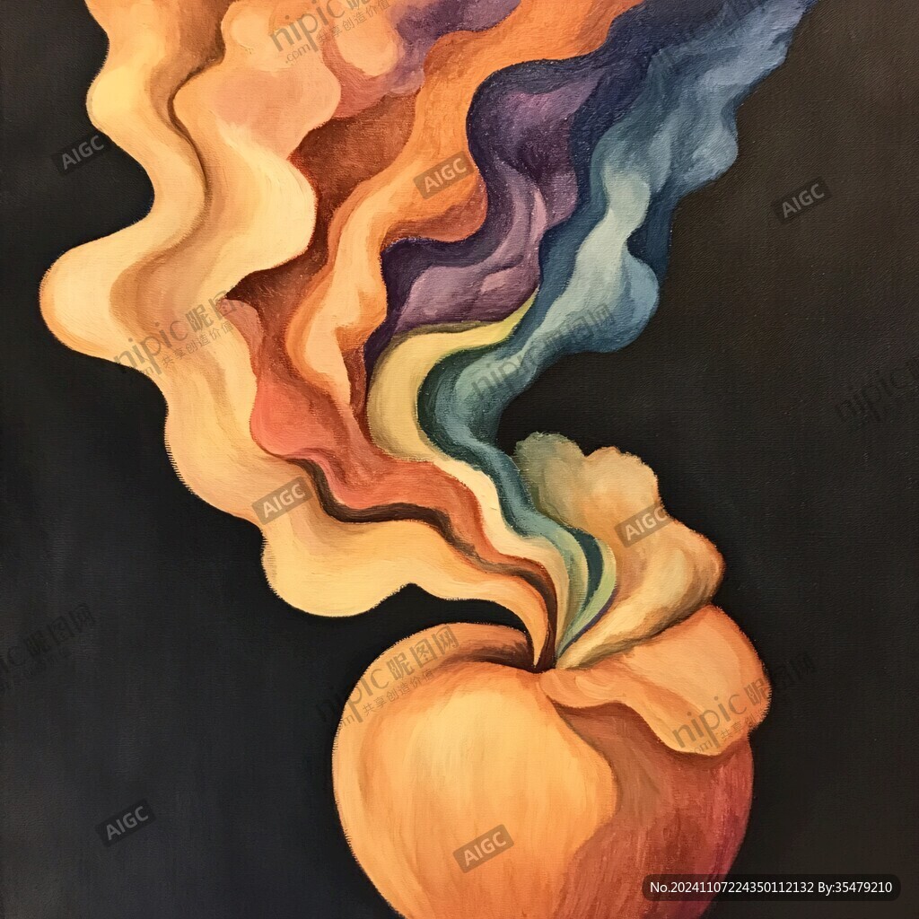 炫麗的夢幻流體畫