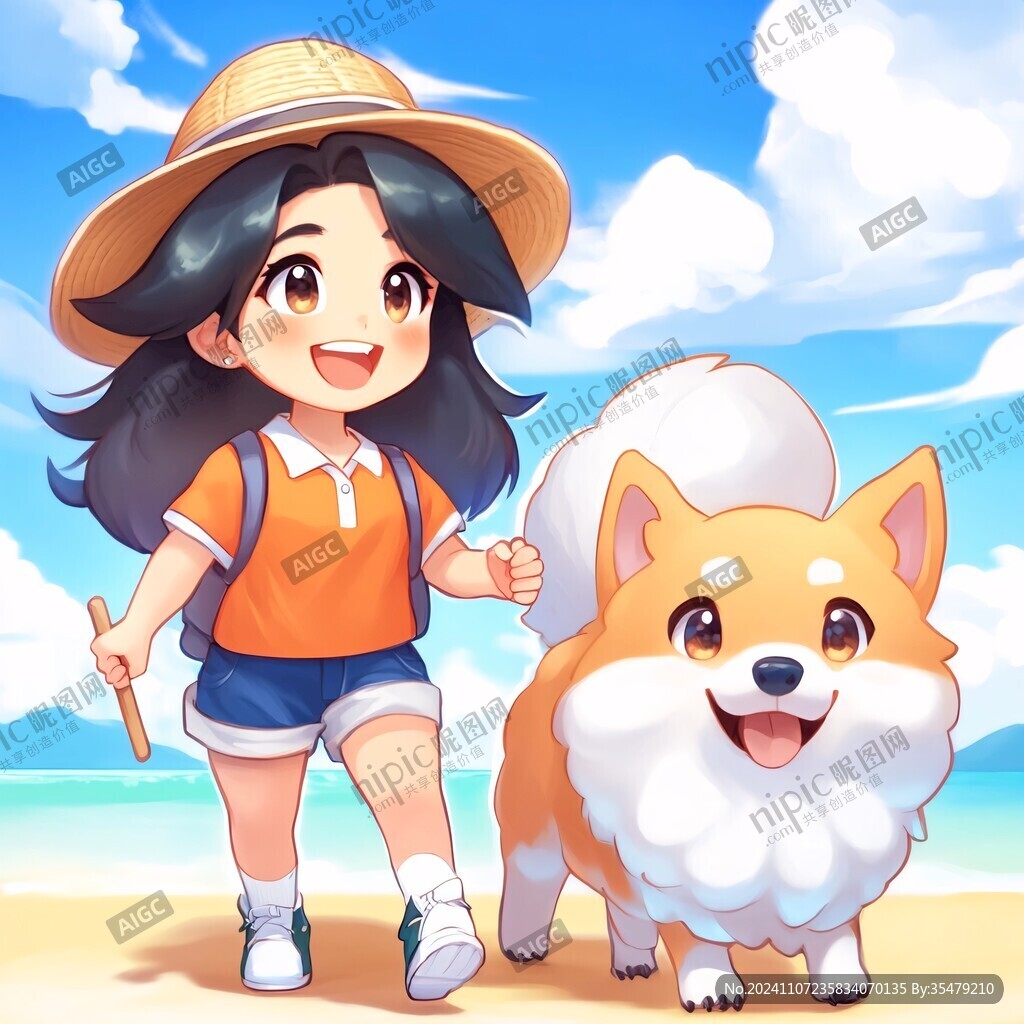 狗狗擬人化萌寵形象