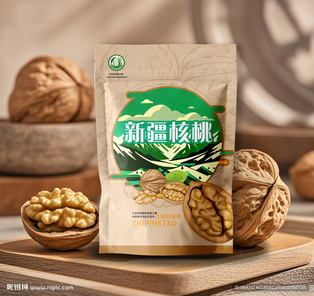 核桃包裝    下載為展開圖