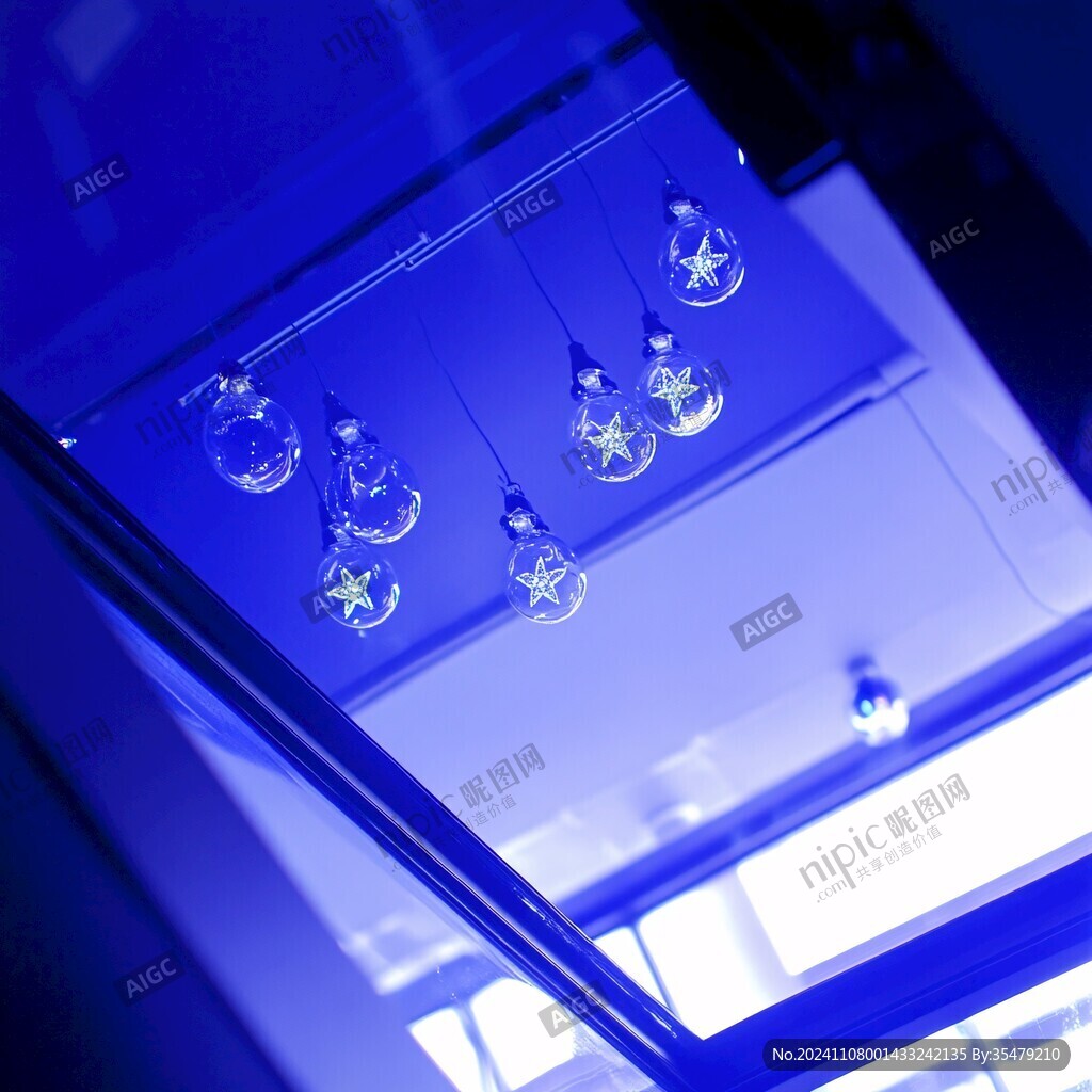 藍色水晶吊頂