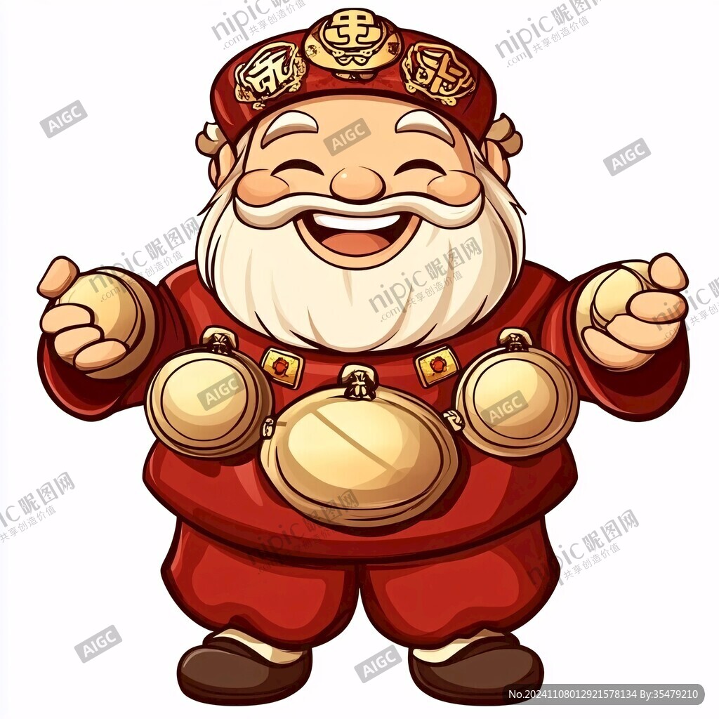 卡通財(cái)神爺素材