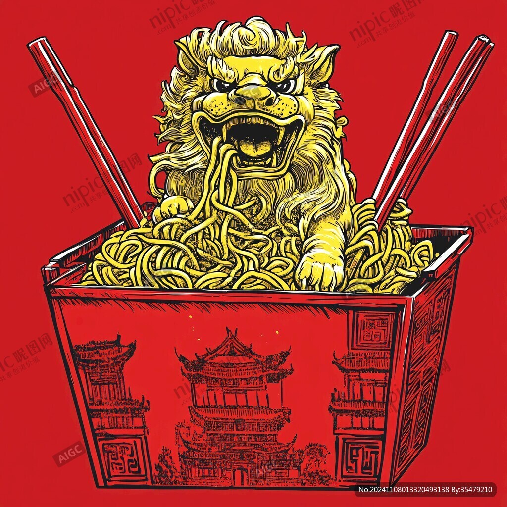 熱干面插畫