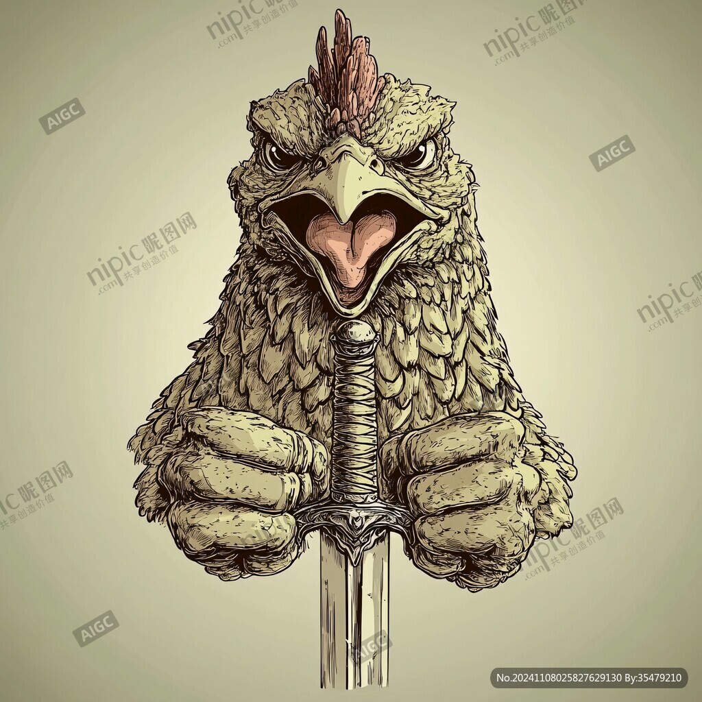 雞骨棒插畫