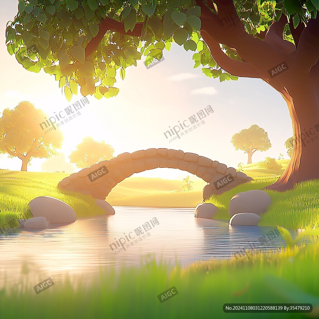 石拱橋早晨