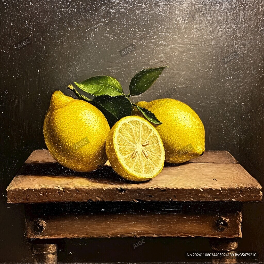 水果靜物檸檬
