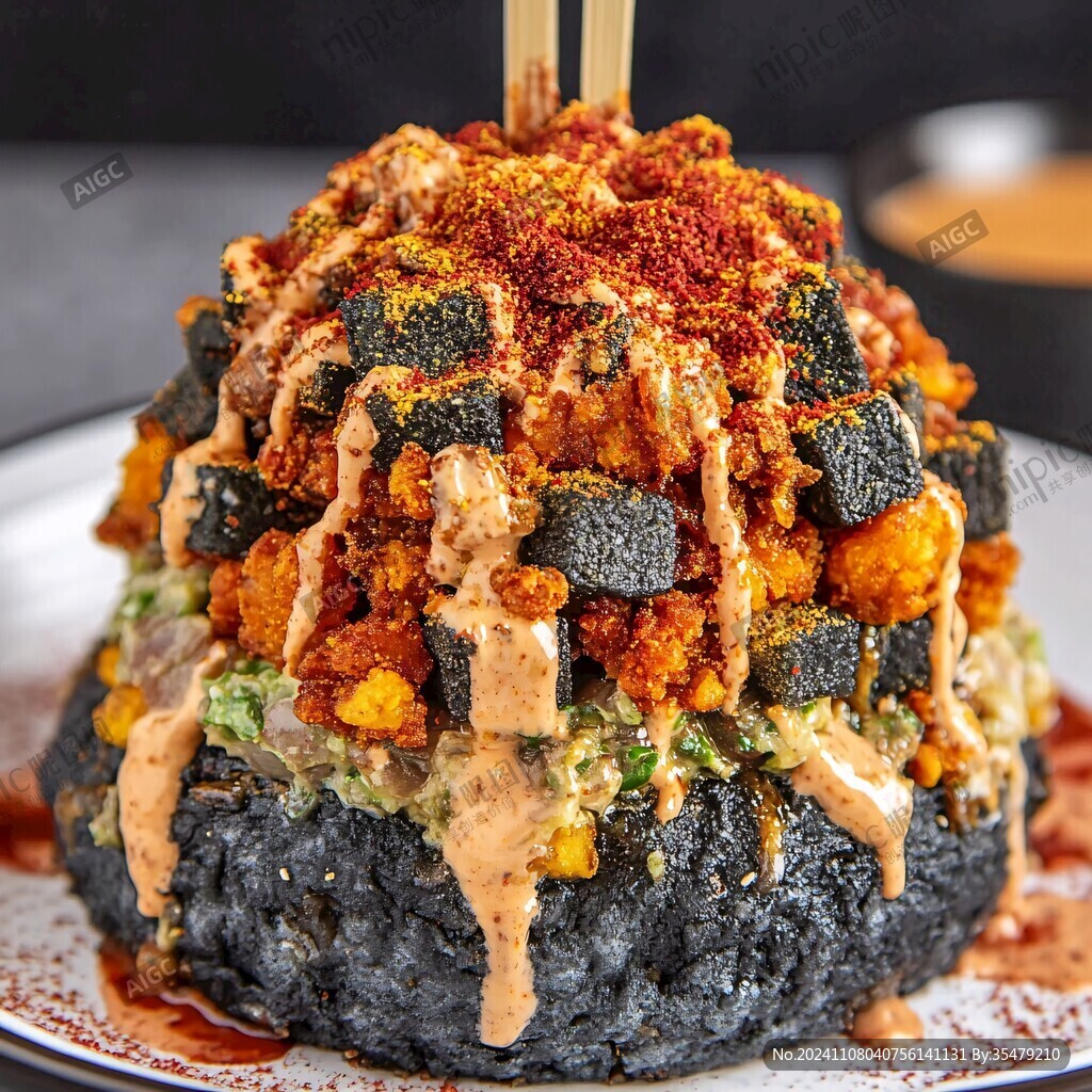 網紅瀑布芝士熔巖雞