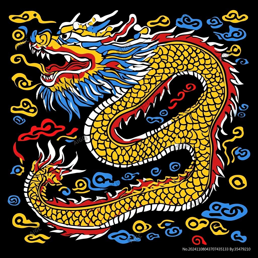 傳統(tǒng)龍插畫