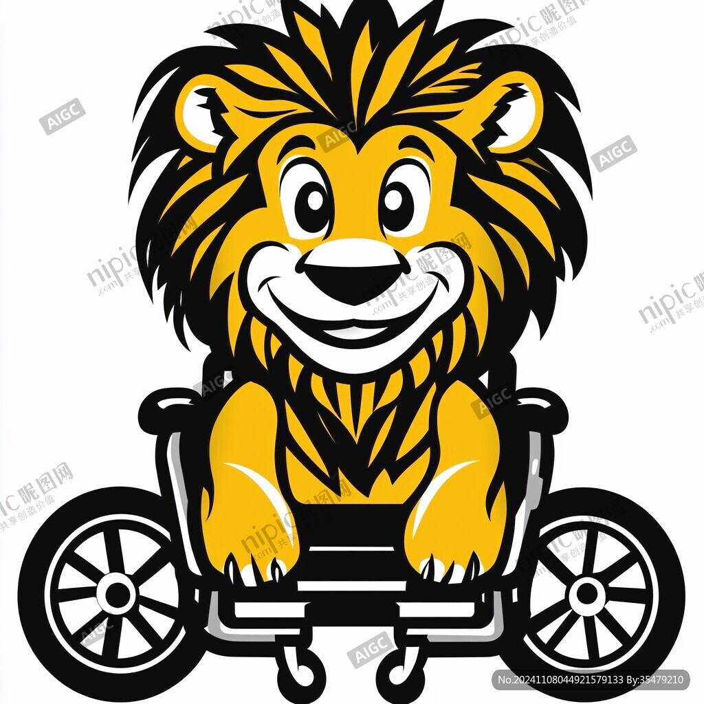 騎車(chē)卡通動(dòng)物