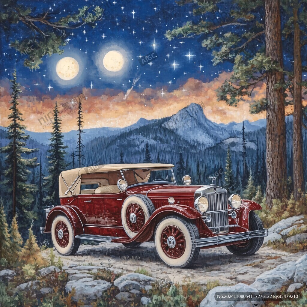 汽車風景畫