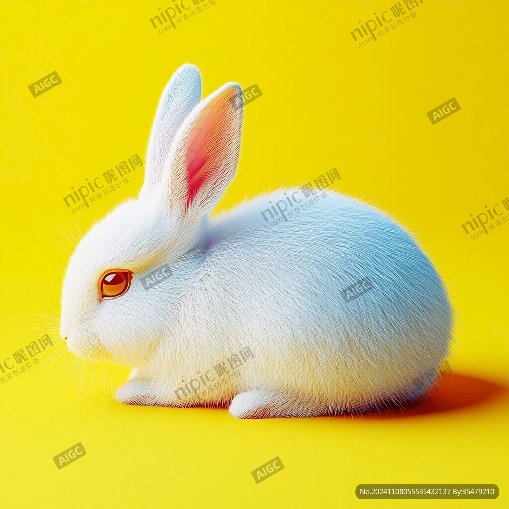 唯美萌寵玉兔小動物