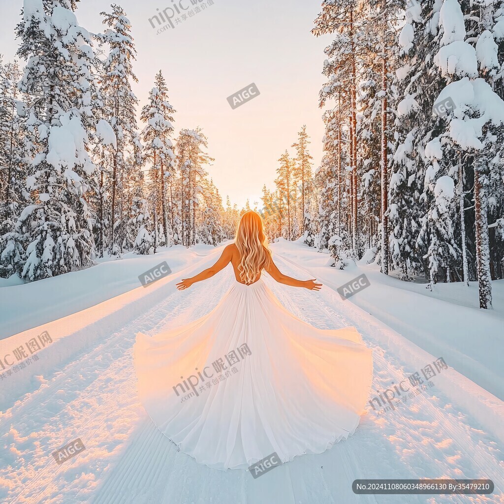 飄雪長裙